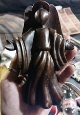 1999 House Of Lloyd Abstract Nativity  Replacement Angel Brown Wood Tone Figure picture