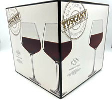 Lenox Tuscany Classics Burgundy Wine Glasses Set of 4 New Wide Bowl picture