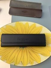 Waterman leather pen case -Navy- New In Vegan Leather-Compact Magnetic Closer picture