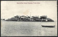 (AOP) Aden vintage postcard Quarantine Island Steamer Point-Aden picture