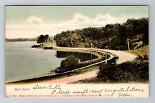 Spot Pond, MA-Massachusetts, Scenic Roadway c1906, Vintage Souvenir Postcard picture
