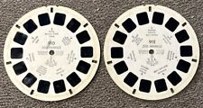 Vintage 1948 View-Master ZOO ANIMALS Lot Of 2 Reels 910 & 912 picture
