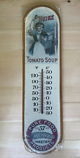 Vintage Bristol Craft HEINZ Tomato Soup Wood Thermometer 18 Inches picture