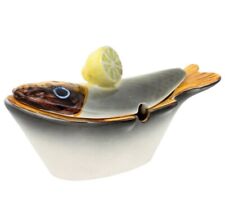 Lladró Sauce Tureen in Glazed Ceramic, Fish CH Figural 1960’s Read picture