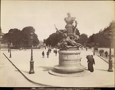 France, Paris, Monument to Francis Garnier, Photo. L.P. Vintage Print, Print  picture