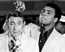 MUHAMMAD ALI JOKES WITH HOWARD COSELL @ 1972 BOXING TRIALS - 8X10 PHOTO (ZY-156) picture