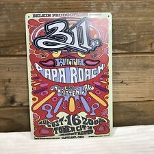 311 Papa Roach Unwritten Law Cleveland OH 2005 Metal sign 8