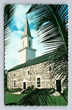 Kailua HI-Hawaii, Mokuaikaua Church, Religion, Antique, Vintage Postcard picture