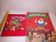 Vintage Coloring Books 1980's Christmas Bear Santa's Workshop read description picture