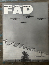 Rare Vintage Original October 1951 Fairchild Aircraft Division Magazine book 14 picture
