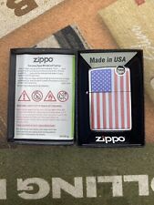 Zippo 29722 Patriotic Street Chrome Pocket Lighter, Multi, One Size (NEW) picture