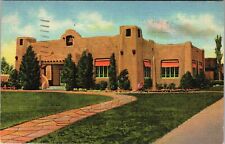Albuquerque NM-New Mexico, Public Library, c1947 Vintage Souvenir Postcard picture
