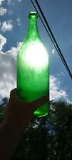 Antique Emerald Green Applied Blob Top Mineral Water Bottle (Large) picture
