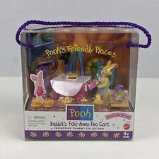 Pooh's Friendly Places Rabbit's Fold-Away Tea Cart | Friendship Charm 1998 NEW picture