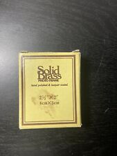 Solid Brass Picture Frame 2x2.5 picture