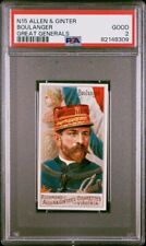 1888 N15 Allen & Ginter Great Generals BOULANGER PSA 2 GOOD picture