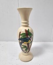 Vintage Hummingbird Bud Vase  7 3/4” Tall Handpainted  picture