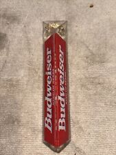 Budweiser: King Of Beers: Acrylic Beer Tap Handle: 3 Sided: 8 Inches Long picture