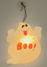 Vintage Halloween Decoration Blinking Light Wall Window Boo Ghost 6 inch picture