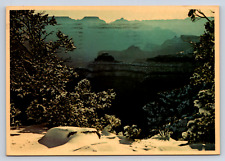 Vintage Postcard Snowy Grand Canyon Arizona picture