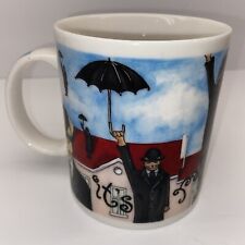 Chaleur -It's Raining Cats Dogs-Art by Michelle Broussard 14 oz Coffee Mug-RARE picture