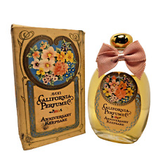 Vintage Avon California Perfume Anniversary Keepsake Box & Full Bottle picture