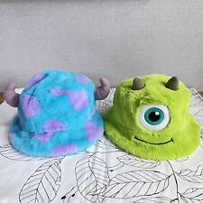 Tokyo Disney Resort Mike & Sulley Fluffy Bucket Hat set of 2 - Monsters Inc picture
