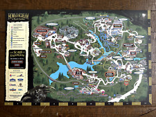 2010 Busch Gardens Williamsburg Howl-O-Scream Theme Park Map / Poster 11x16 picture