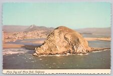 Morro Bay California, Morro Rock, Vintage Postcard picture