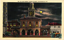Postcard Ye Olde Market House by Night, Fayetteville North Carolina picture