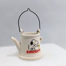 Vintage Snoopy series Ceramic mini water pail Determined productions 1975 picture