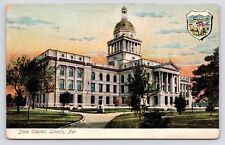 c1900s~Lincoln Nebraska NE~Second State Capitol~Renaissance Revival~Postcard picture