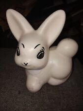  White Baby Bunny, Has Crazing. Approximately 4 Inches Tall Vintage Collectable  picture