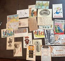 Old Postcards, 1911-1913, 14 Used With Stamps, 12 Unused picture