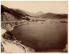 Italia, Salerno, Vintage Print Panoramic View, Period Print, Print  picture