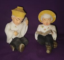 Vintage 1950's Chinese Salt Stone Set of 2 Couple 3