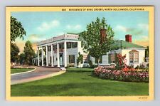 Beverly Hills CA-California, Bing Crosby Residence, Antique Vintage Postcard picture