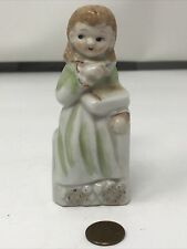Vintage Japan Ceramic Figurine Colonial Girl picture