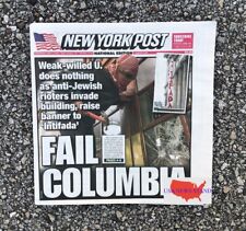 NEW YORK POST - WEDNESDAY MAY 1, 2024 (COLUMBIA UNIVERSITY PROTEST) picture