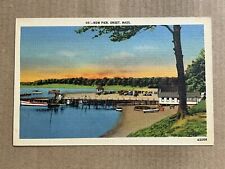 Postcard Onset MA Massachusetts New Pier Boats Vintage PC picture