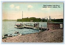 1920 Boat Landing Lake Grove Auburn Grove Auburn Maine ME Antique Postcard picture