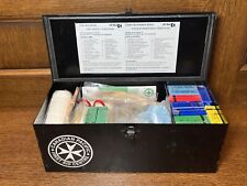 Vintage Cpr Canadian Pacific Railway First Aid Metal Box First Aid Kit Railroad picture