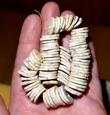 Antique African Ostrich Eggshell Disc Beads Crafted By San Bush People, Botswana picture
