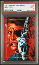 1992 MARVEL MASTERPIECES SKYBOX NICK FURY #64 PSA 9 MINT picture