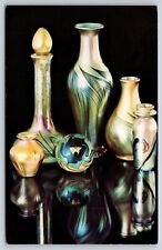Advertising~Berkeley Art Glass Collection Lundberg Studios~Vintage Postcard picture