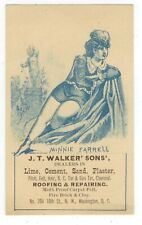 c1880s Washington DC J T Walker Cement N. C. Tar Roofing Fire Brick trade card picture