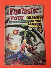 Fantastic Four 35 (G+) Kirby 1st DRAGON MAN Johnny Ben Reed Sue 1965 Marvel Y531 picture