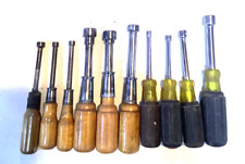 10 vintage nut drivers, Walden and Klein picture