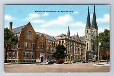 Milwaukee WI-Wisconsin, Marquette University, Antique, Vintage Souvenir Postcard picture