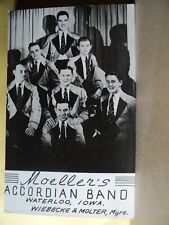 WATERLOO IA Iowa Moeller's Accordion Band vintage RPPC postcard picture